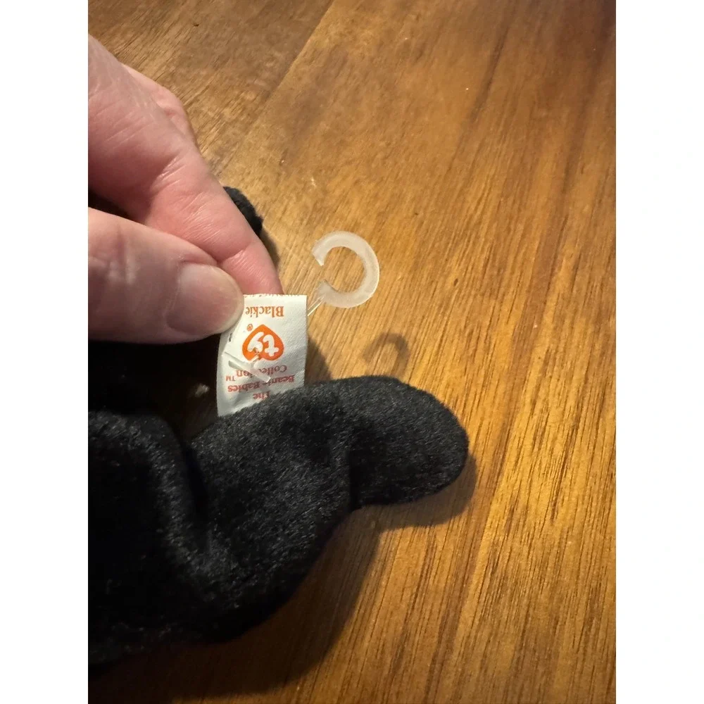 Ty Beanie Baby Blackie the Bear Retired Vintage 1993 PVC Pellets Tag Errors
